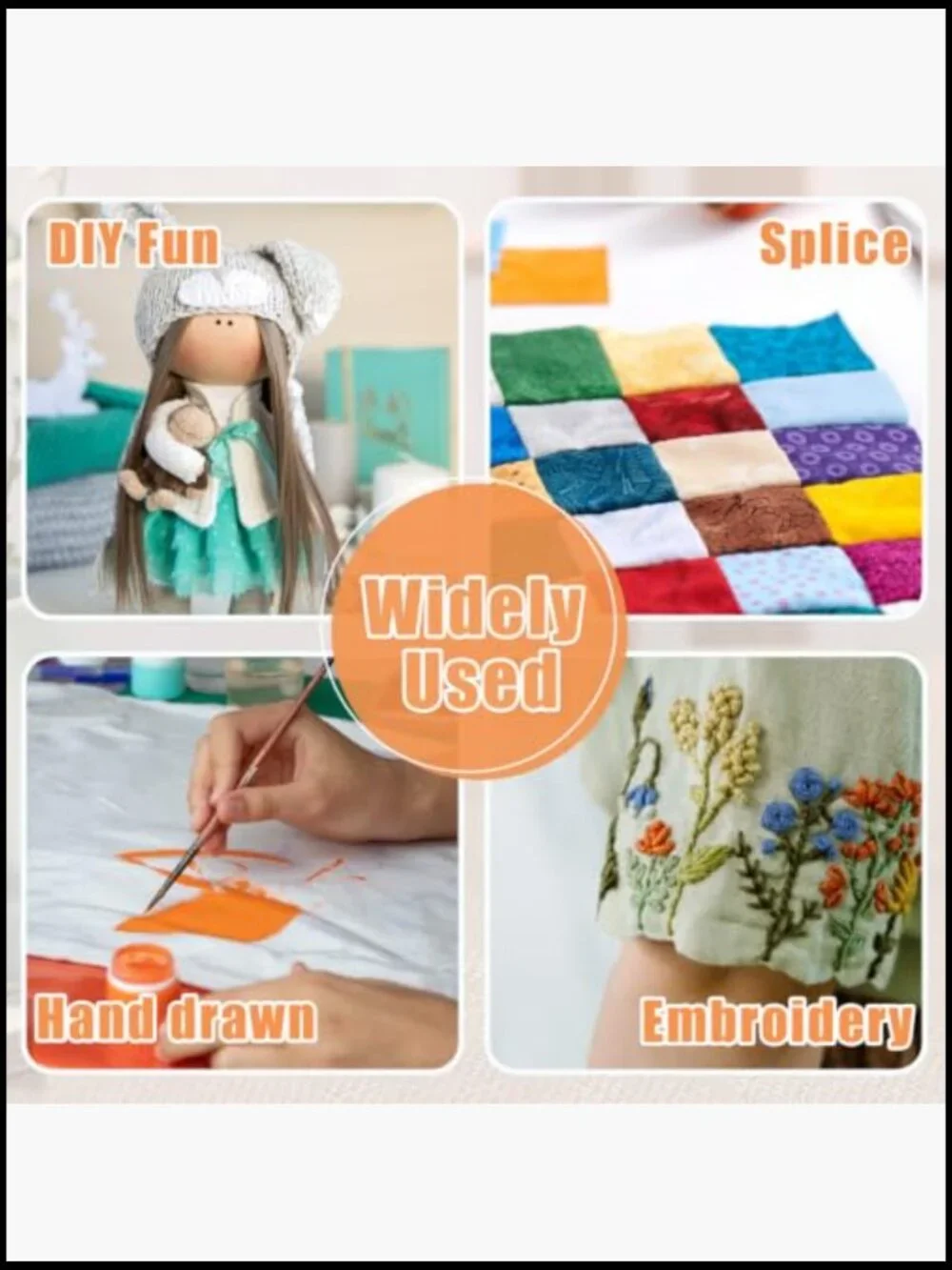 100 Pcs 10x10 Inch Cotton Fabric Squares Precut Quilting Bundle for Sewing